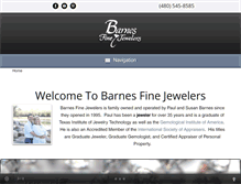 Tablet Screenshot of barnesfinejewelers.com